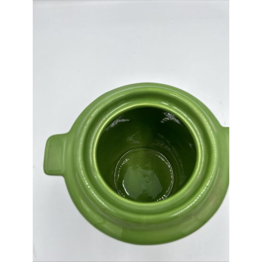 John Deere Green Ceramic Cookie Jar Canister w Lid Licensed Deer Logo - Picture 7 of 8